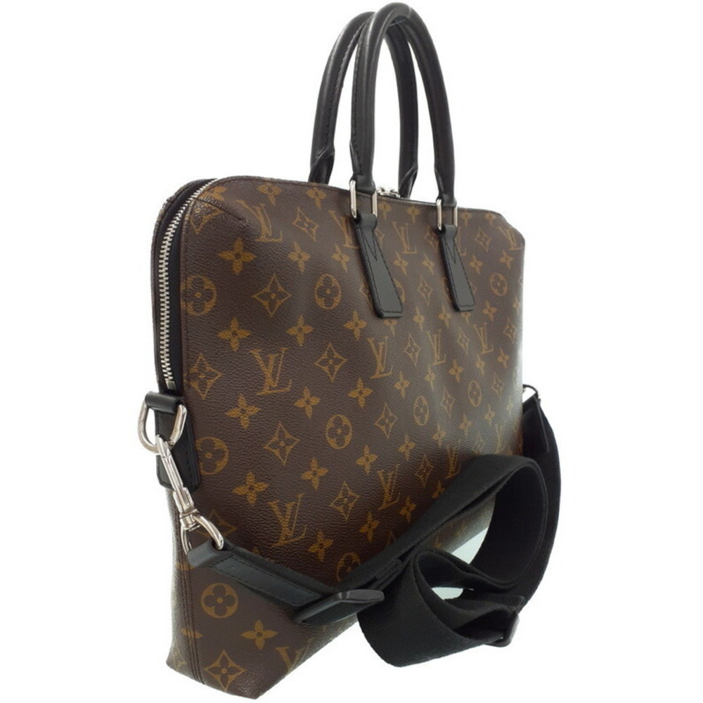 Louis Vuitton Monogram Bag Document Business Porte Macassar PDJ Journey